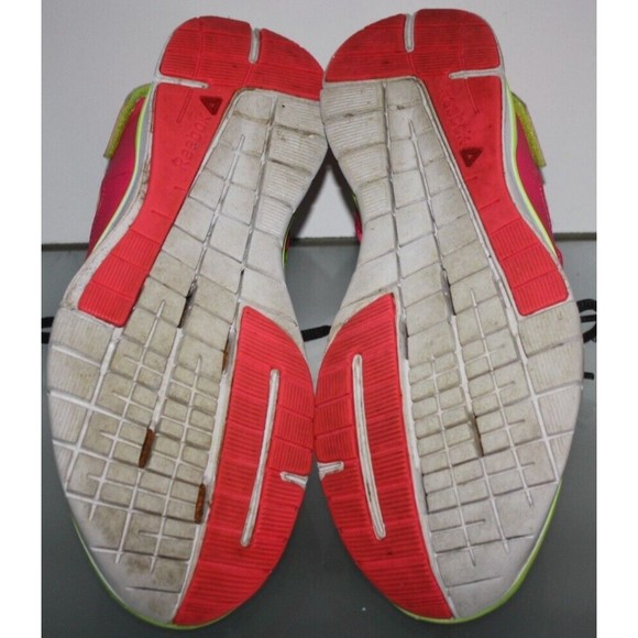 Women's Reebok Sneakers Multi-Color Sz 7 Adjustable Heel Pink Blk Yellow M48000 - Picture 7 of 7